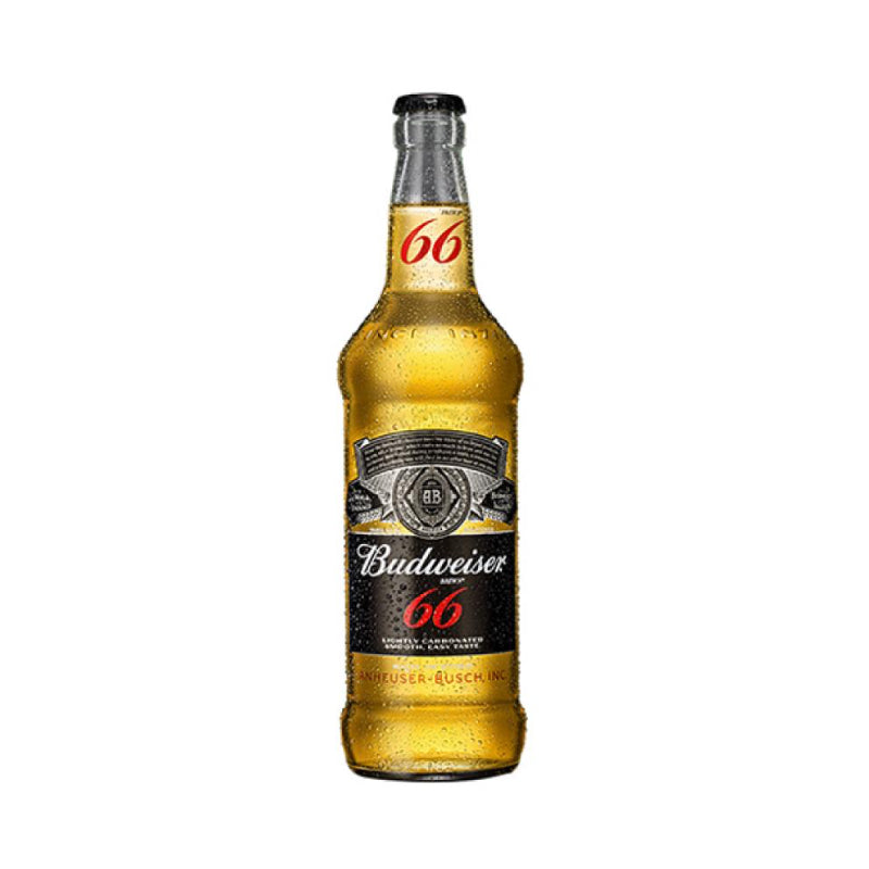 Cerveza budwaiser 66 botella 550ml